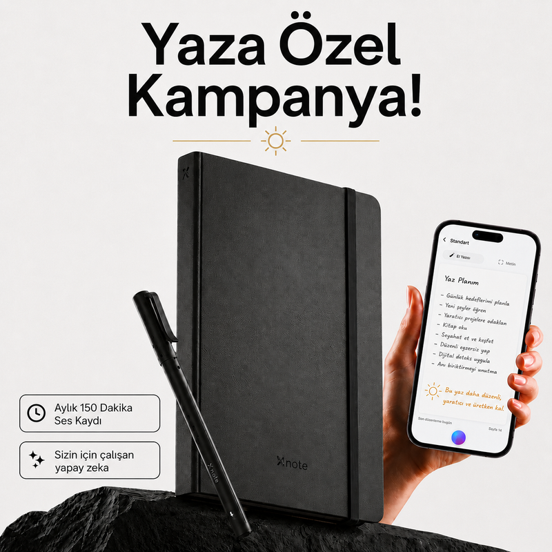 XNote Akıllı Defter Kalem Seti - Yaza Özel Kampanya