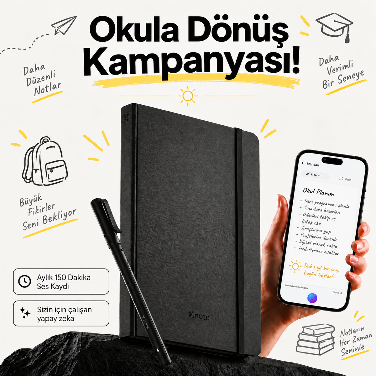 XNote Akıllı Defter Kalem Seti - Okula Dönüş Kampanyası